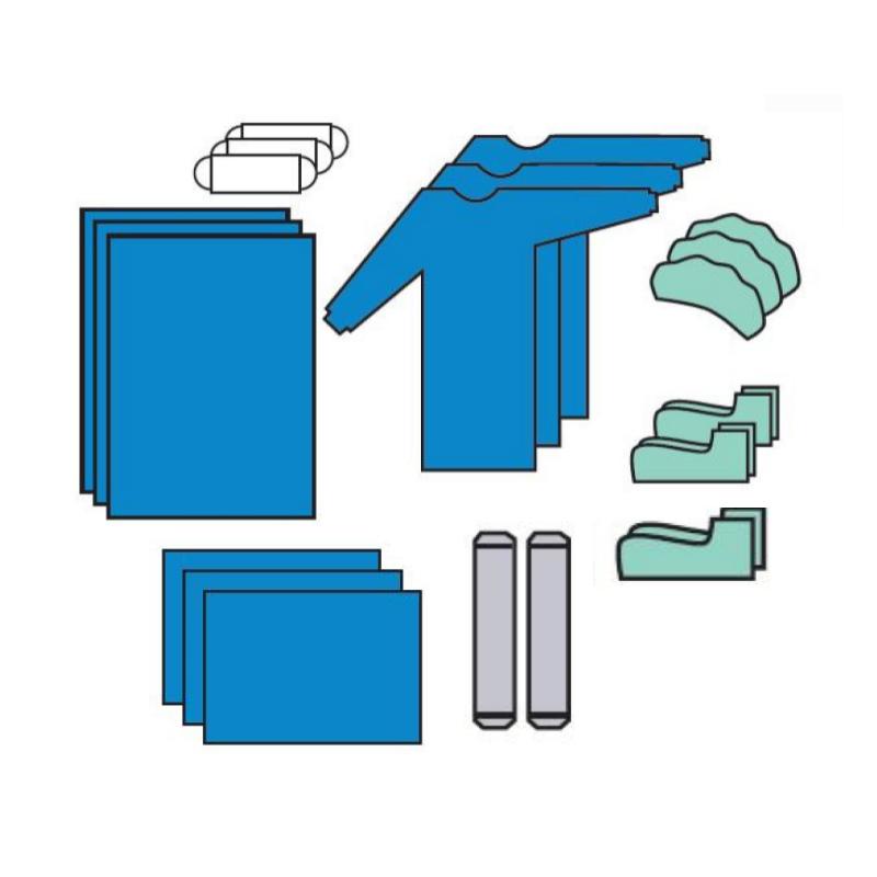 Комплект одягу та покриттів хірургічний №2, стерильний, одноразового використання,ТМ «АХІЛЛ»